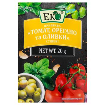 Приправа Еко Томат, орегано, оливки 20г - купити, ціни на МегаМаркет - фото 1