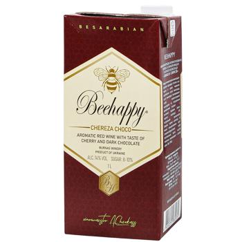 Вино Beehappy Chereza Choco ароматизированное красное 14% 1л