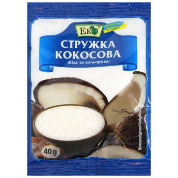 Стружка кокосова Еко 40г - купити, ціни на Ідеал - фото 1