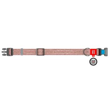 Waudog Re-Cotton Reflective Dog Collar with QR Passport 33-49cm/25mm Brown - buy, prices for MasterZoo - photo 2