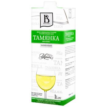 Vinlyuks Tamyanka White Ordinary Semi-sweet Wine 12% 1l