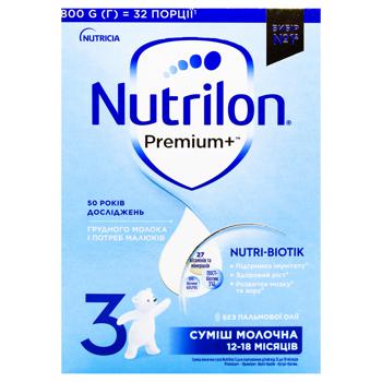 Смесь сухая молочная Nutrilon Premium+ 3 800г - купить, цены на METRO - фото 2