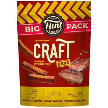 Грінки Flint Craft Bars зі смаком Стейк BBQ 130г - купити, ціни на Cупермаркет "Харків" - фото 1