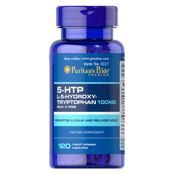 Puritan's Pride 5-HTP 5-Hydroxytryptophan 100mg 120 capsules - buy, prices for Biotus - photo 1