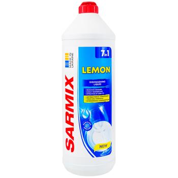 Sarmix Lemon Dishwashing Liquid 900ml - buy, prices for Ideal - photo 1