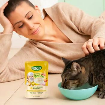 Moochie Сreamy Broths Wet Food with Chicken and Pumpkin for Cats 40g - buy, prices for MasterZoo - photo 2