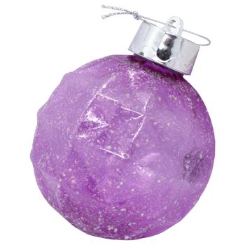 Plastic Purple Christmas Ball 8cm - buy, prices for Tavria V - photo 1