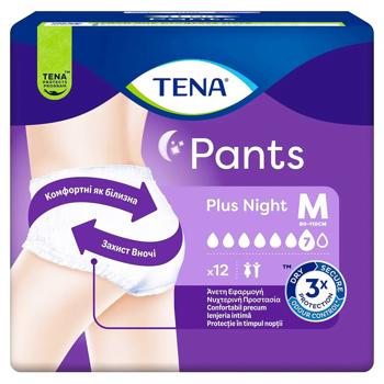 Подгузники-трусики для взрослых Tena Pants Plus Night Medium 12шт - купить, цены на METRO - фото 1