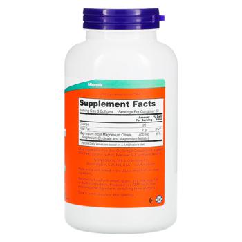 Now Foods Magnesium Citrate 180 softgels - buy, prices for Biotus - photo 2