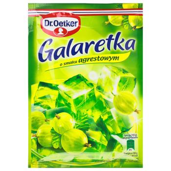 Желе Dr.Oetker Galaretka зі смаком аґрусу 72г - купити, ціни на КОСМОС - фото 1
