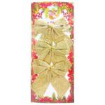 Набір бантів золоті 3шт 10*11см