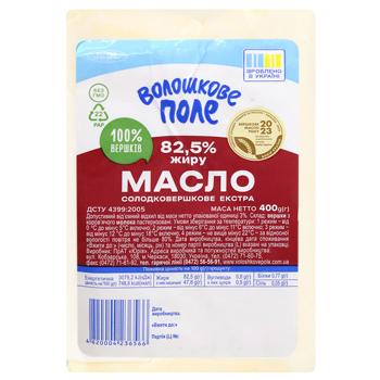 Масло Волошкове Поле сладкосливочное экстра 82,5% 400г - купить, цены на ULTRAMARKET - фото 3