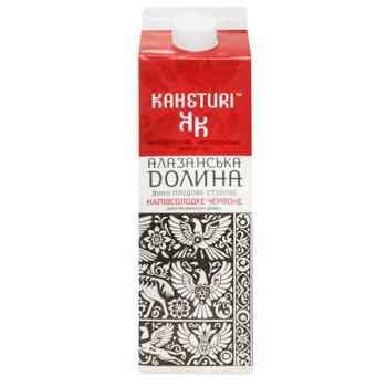 Вино Kaheturi Алазанська Долина червоне напівсолодке 9-12% 1л - купити, ціни на - фото 2