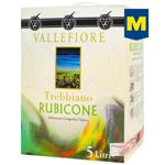 Вино Vallefiore Trebbiano Rubicone белое сухое 11% 5л