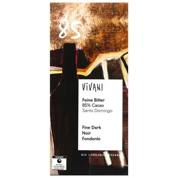 Шоколад Vivani темний органічний 85% какао 80г - купити, ціни на МегаМаркет - фото 1