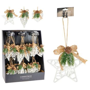 Підвіска Koopman декоративна біла 15см в асортименті