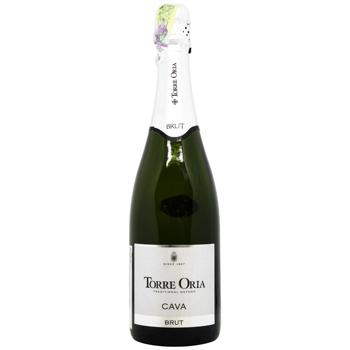 Вино игристое Torre Oria Cava Brut белое сухое 11,5% 0,75л