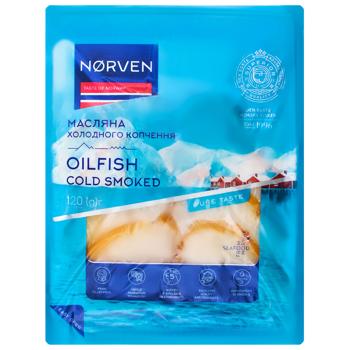 Масляна Norvel холодного копчення нарізана 120г - купити, ціни на КОСМОС - фото 1