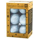 Шар елочный Tarrington House Ice Blue 6см 6шт