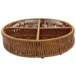 Фруктовниця плетена з розділенням 25х4,5см A527