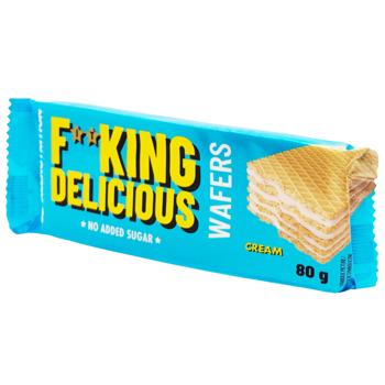 Вафлі Fitking Delicious 80 г з кремом б/цукруИ771 (Польща) - купить, цены на КОСМОС - фото 2