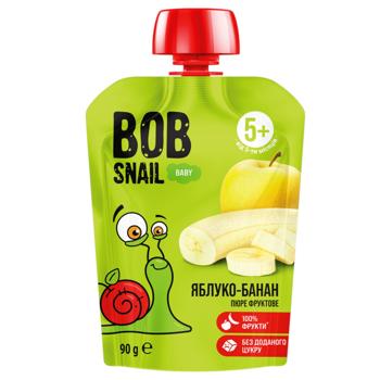 Пюре Snail Bob Яблоко-банан 90г - купить, цены на Торба - фото 1