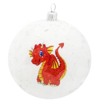 Symbol of the Year White Christmas Ball 100mm - buy, prices for Za Raz - photo 2