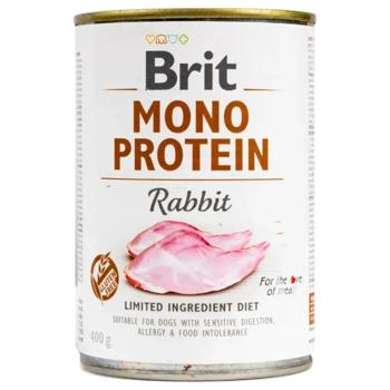 Brit Care Mono Protein набір вологого корму для собак 5+1 шт х 400 г - кролик - купити, ціни на MasterZoo - фото 4