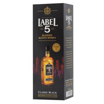 Label 5 Classic Black Whiskey 40% 0.7l - buy, prices for - photo 2