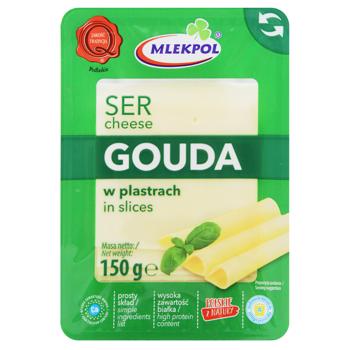 Mlekpol Sliced Gouda Cheese 45% 150g