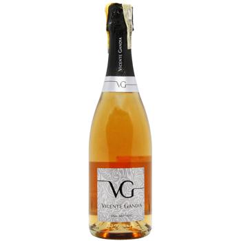 Вино игристое Vicente Gandia Cava Brut розовое брют 12% 0.75л