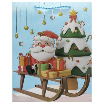 Пакет паперовий Angel Gifts Новорічний 26*32*10см - купити, ціни на МегаМаркет - фото 2