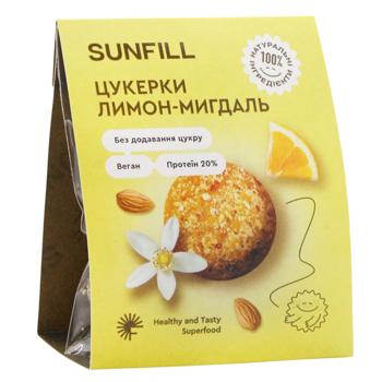 Цукерки Sunfill Лимон-мигдаль з протеїном 73г - купити, ціни на Grono - фото 2