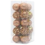 Bronze Christmas Tree Decorations 20pcs 3cm