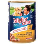 Migliorcane Wet Food with Chicken and Turkey for Dogs of All Breeds 405g