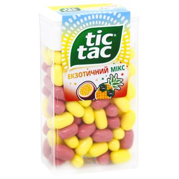 Tic Tac Exotic Mix Pineapple and Passion Fruit Flavored Dragee 54g - buy, prices for Za Raz - photo 3