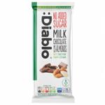 Шоколад молочний Diablo зі стевією та мигдалем 75г