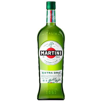 Вермут Martini Extra Dry белый сухой 18% 1л - купить, цены на Auchan - фото 1