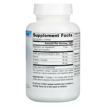 Source Naturals GABA Calm Orange Flavored Gamma-Aminobutyric Acid 120 lozenges - buy, prices for Biotus - photo 2