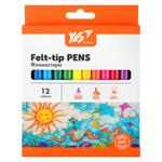 Yes Orange Line Felt-Tip Pens 12 colours