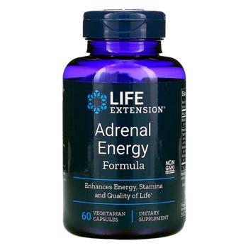 Підтримка наднирників, Adrenal Energy Formula, Life Extension, 60 капсул - купить, цены на Biotus - фото 1