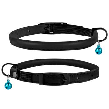 Barksi BronzeDog Premium шкіряний нашийник для котів XXS - чорний - купити, ціни на MasterZoo - фото 3