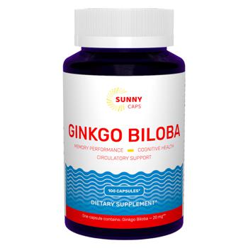 Sunny Caps Ginkgo Biloba 20mg 100 capsules - buy, prices for Biotus - photo 1