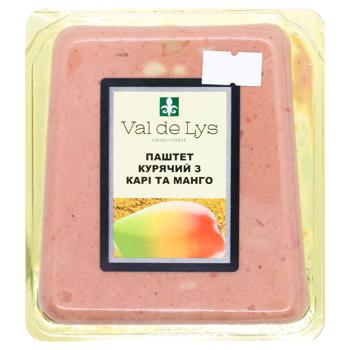 Паштет Val de Lys куриный с кари и манго 170г