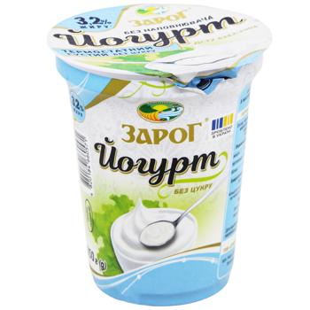 Йогурт Зарог без наповнювача 3,2% 350г - купити, ціни на MasterZoo - фото 1