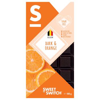 Sweet Switch Sugar Free Dark Chocolate with Orange 100g