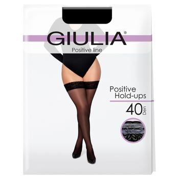 Giulia Positive Hold-ups 40 Den Stockings s.7 Nero - buy, prices for - photo 4