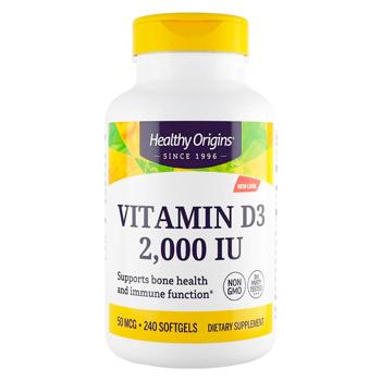 Healthy Origins Vitamin D3 2000 IU 240 softgels - buy, prices for Biotus - photo 1