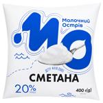 Сметана Молочний Острів 20% 400г