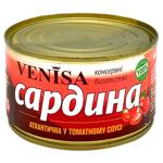 Сардины Venisa атлантические обжаренные в томатном соусе 240г